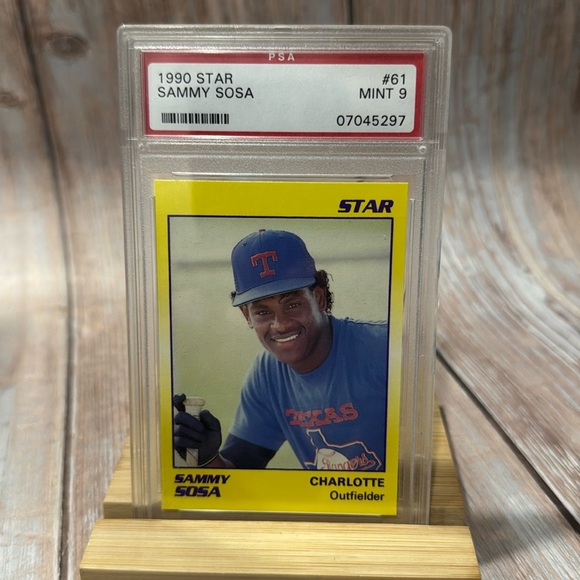 1990 Star Sammy Sosa #61 PSA Mint 9 Baseball Card #07045297 Item #ME327 - Picture 1 of 3